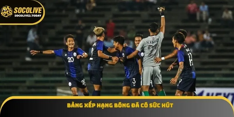 Bảng xếp hạng bóng đá có sức hút